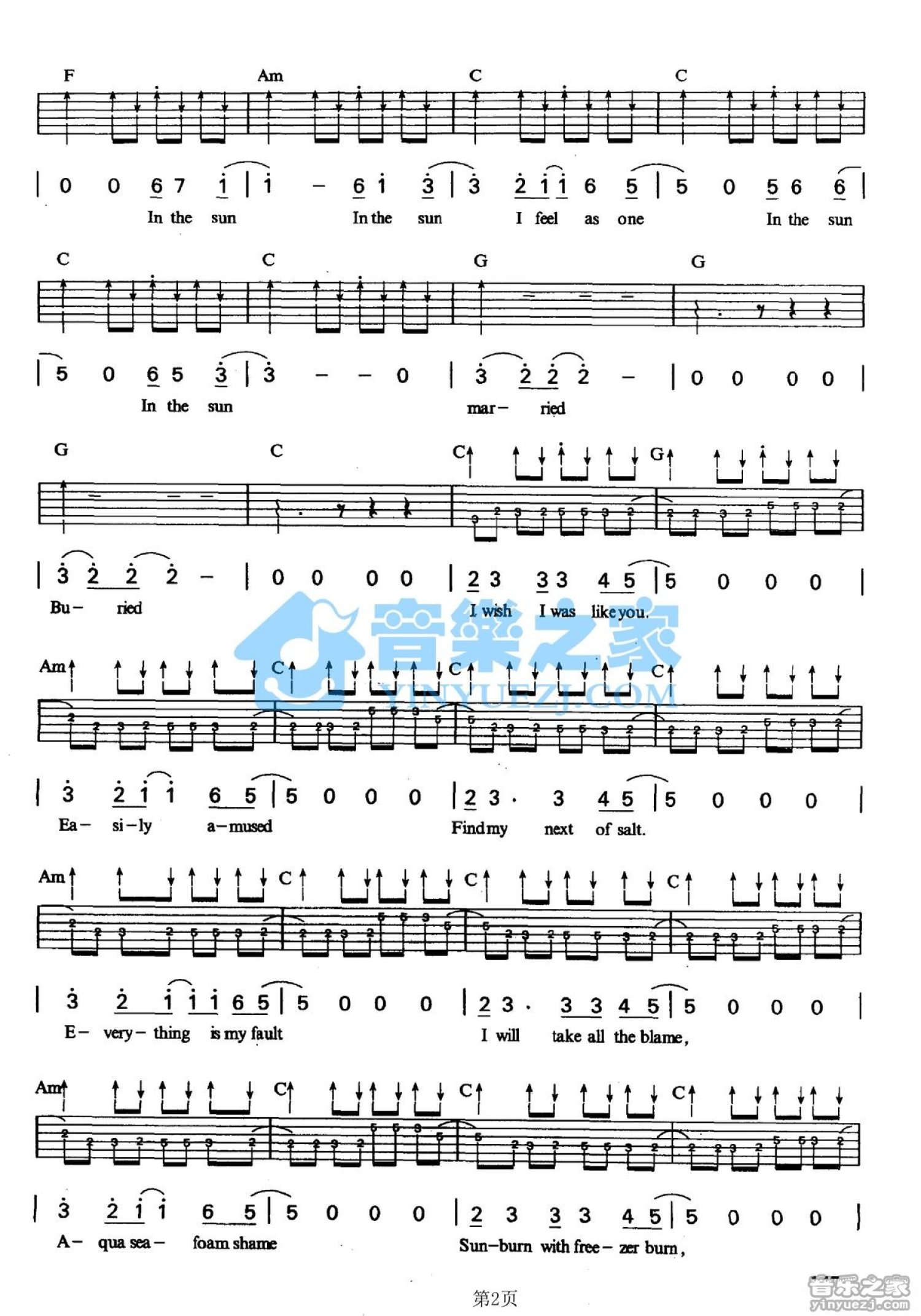 All Apologies吉他谱 - Nirvana - C调吉他弹唱谱第2张